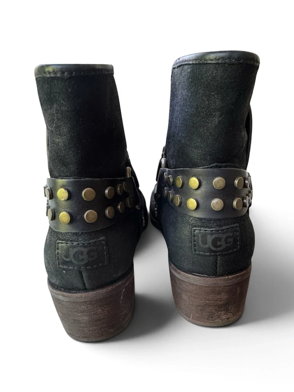 Ugg Australia Darling Harness Black Ankle Boots; Size 7